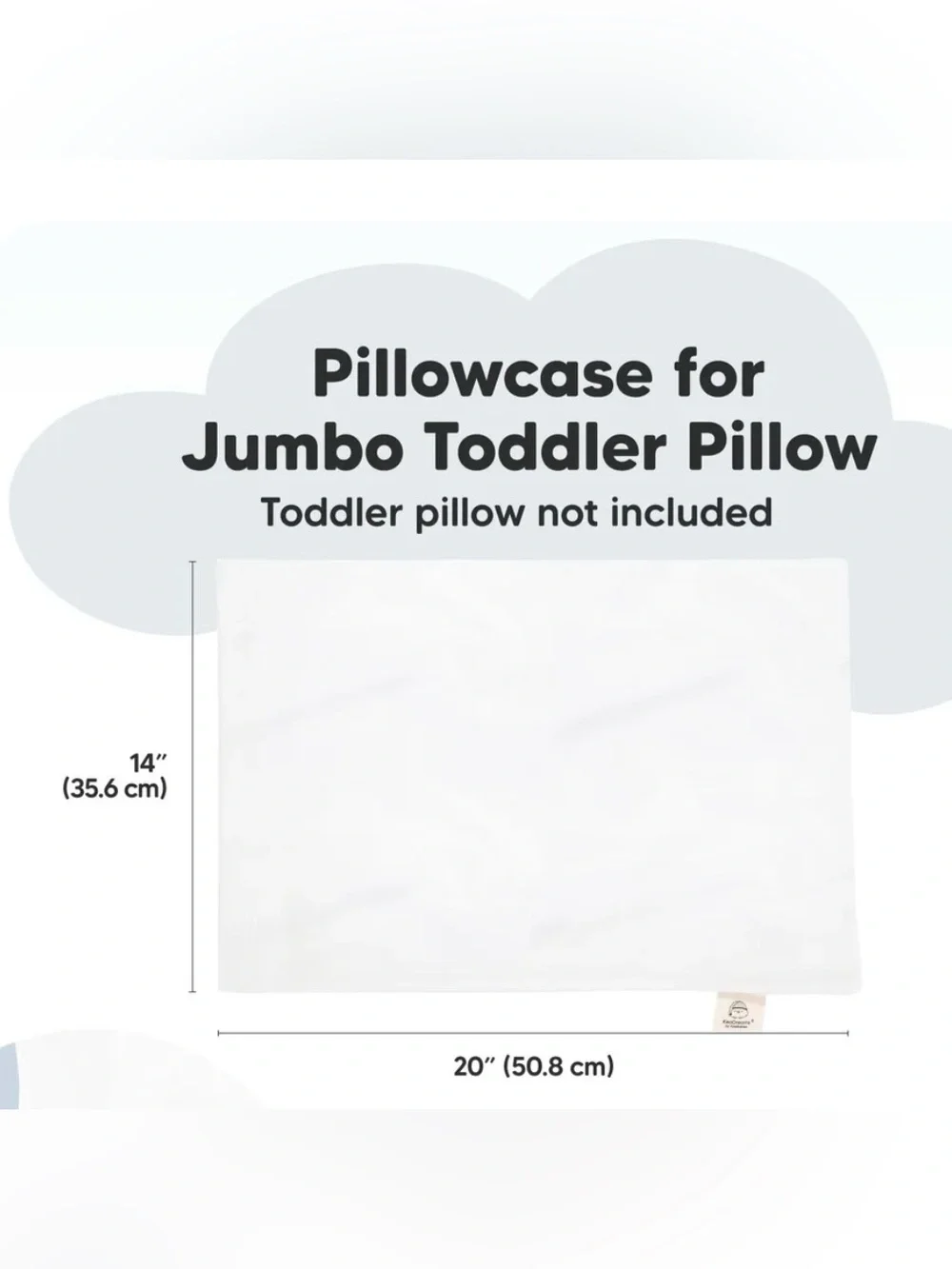 KeaBabies White My Little Dreamy Pillowcase Kids Pillowcase